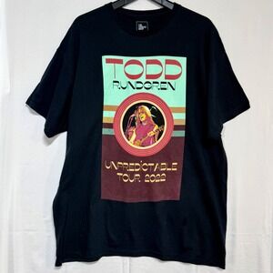 Todd Rundgren Unpredictable Tour 2022 Graphic T-Shirt Mens XL Cotton USA NWOT